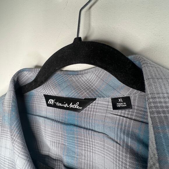 Travis Mathew Plaid Button Down Shirt Size XL - Picture 3 of 7